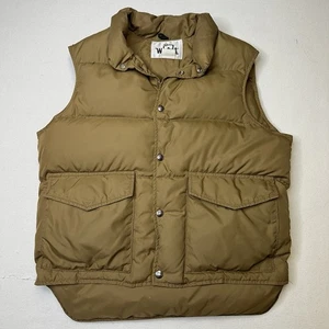Vintage Woolrich Gesteppte Daunen-Daunenweste Retro Herren Minimalistisch Medium - Bild 1 von 13