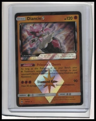Diancie Prism Star SM - Forbidden Light #74/131 Prism Rare - Image 1 of 2