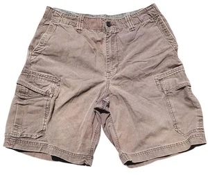 Vintage Men's 2006 Old Navy Surplus Canvas Cargo Shorts 033 Brown Size 33 - Picture 1 of 15