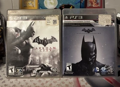 Batman Arkham City & Origins Bundle for PS3 BOTH CIB w/MANUALS Clean Fast Ship - Image 1 of 4