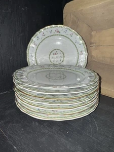 Bernardaud Limoges Artois Vert Pattern 8.5” Salad Plates (8) - Picture 1 of 3