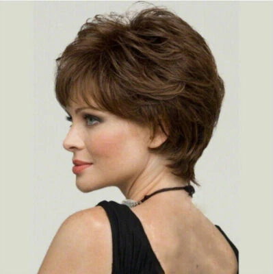 Women's Wig Short Pixie Cut BOB Natural Synthet Wig Ladies Hair Wigs Cosplay US - Image 1 of 2