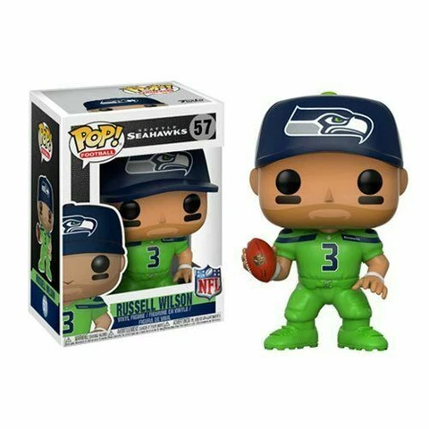 RUSSELL WILSON SEATTLE SEAHAWKS COLOR RUSH FUNKO POP! VINYL FIGURE #57 Cover