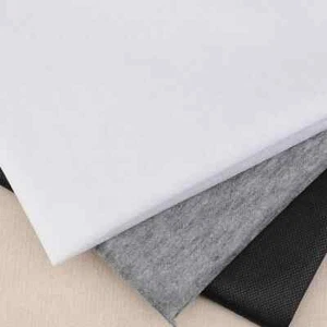 100cm Gray White Black Non-woven Fabric Linings Iron On Sewing Single-sided - Picture 1 of 20