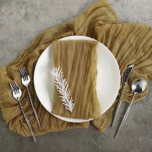 5 Cheesecloth Gauze Cotton DINNER TABLE NAPKINS Wedding Party Events Supplies - Picture 1 of 208