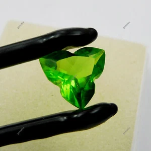 CERTIFIED Fancy Cut Natural Rare Green Peridot 9.70 Ct Loose Gemstone - Imagen 1 de 6