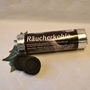 RÄUCHERKOHLE Räucherkohletabletten Kohletabletten Tabletten Rolle - 10 Stk. 4 cm - Bild 1 von 2