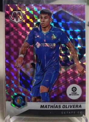 2021-22 Mosaic La Liga Soccer Mathias Olivera # 58 Purple Mosaic / 49 Getafe Cf - Image 1 of 2