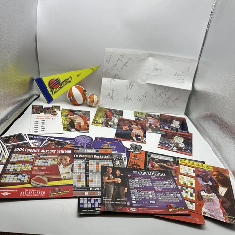 Lot Of Vintage WNBA Phoenix Mercury Magnets, Cards, Autographs, Promo Items Cover