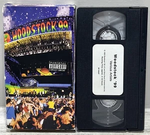 Woodstock 99 VHS 1999 Megadeth RHCP Dave Matthews Band Metallica DMX Rare VTG - Picture 1 of 7