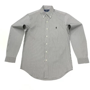 Camisa Ralph Lauren Para Hombre Calce Clásico a Rayas en Negro/Blanco Talla S - Imagen 1 de 12