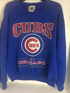 Chicago Cubs Vtg 1998 MLB  Lee Sports  Tag Pullover Sweatshirt