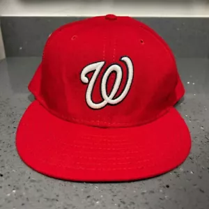 Cappello Berretto Washington Senators Ufficiale In Campo ADATTO 7 7/8 Nuova Era MLB - Foto 1 di 7