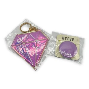 HYFVE Espejo en Forma de Diamante Compacto y Mango Telescópico Mango de Regalo Paquete de 2 - Imagen 1 de 9