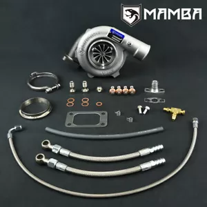 MAMBA Ball Bearing Turbocharger 3" .60 Twisted AS GTX2971R 84T w/ .73 T3 V-Band - Picture 1 of 9