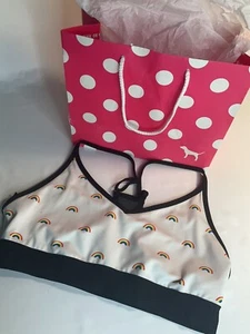 Pink Sport Victoria Secret Damen Regenbogen Sport BH Large  - Bild 1 von 3