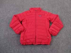 Patagonia Jacket Girl L 12 Pink Puffer Goose Down Outdoor Hiking Camping Quilted - Picture 1 of 15