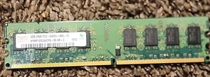 Hynix 2GB 2RX8 PC2-6400U-666-12 Laptop Memory HYMP125U64CP8-S6 AB-C RAM - Picture 1 of 3
