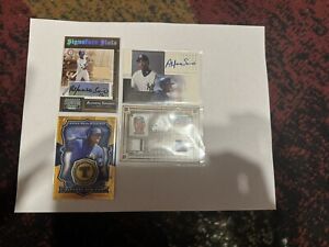 Alfonso Soriano Lot - Auto, Bat Piece, Relic, Numbered! Cubs! Yankees! Rangers!