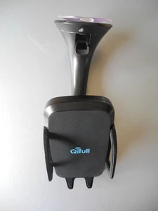 Qifull Qi Wireless Charger Dock Windshield Car Mount Air Vent Mount Holder - Zdjęcie 1 z 15