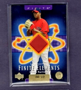 2003 UPPER DECK FINITE ELEMENTS GOLD GAME PATCH PEDRO MARTINEZ SP #/10 EXMT COND - Picture 1 of 2