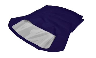 Fits Fiat 124 Spider CS1 1600, 1800 Convertible Soft Top 1966-1979 BLUE Cloth - Image 1 of 3