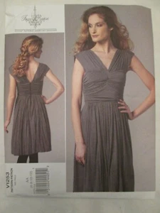 Vogue 1253 Tracy Reese New York American Designer Lined Dress Pattern 6-12 Uncut - Picture 1 of 2