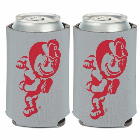 OHIO STATE BUCKEYES BRUTUS MASCOT GRAY KADDY KOOZIE CAN HOLDER NEW WINCRAFT 👀 Cover