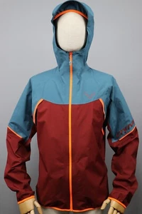 DYNAFIT Transalper Gore Tex Burgundy/Blue Waterproof Jacket Mens Sz 48/ M /US S - Picture 1 of 24