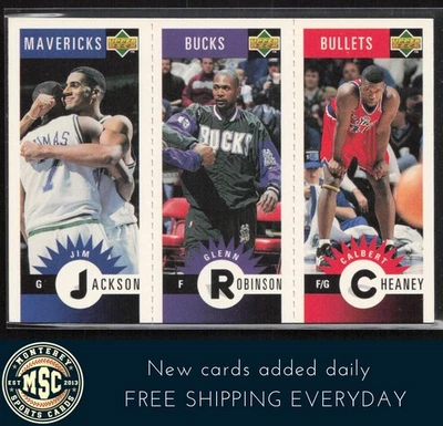 Glenn Robinson/Calbert Cheaney 1996-97 Collector's Choice Mini Panels - Image 1 of 2