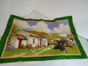 Asciugamano da tè vintage irlandese fattoria lino Lamont cucina 19" x 30" souvenir - Foto 1 di 6