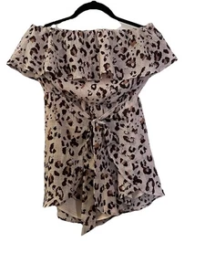 Strampler blau Rouge Leopardenmuster Small - Bild 1 von 3
