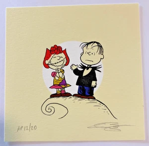 RAID71 Halloween 2019 Peanuts Charlie Brown Weihnachten 5x5 SIGNIERT #12/20 Print - Bild 1 von 2