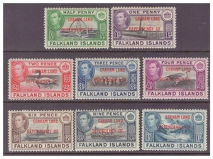 Falkland Islands Dependency of Graham Land GVI 1944 set MM/MH SGA1-A8 - Picture 1 of 2
