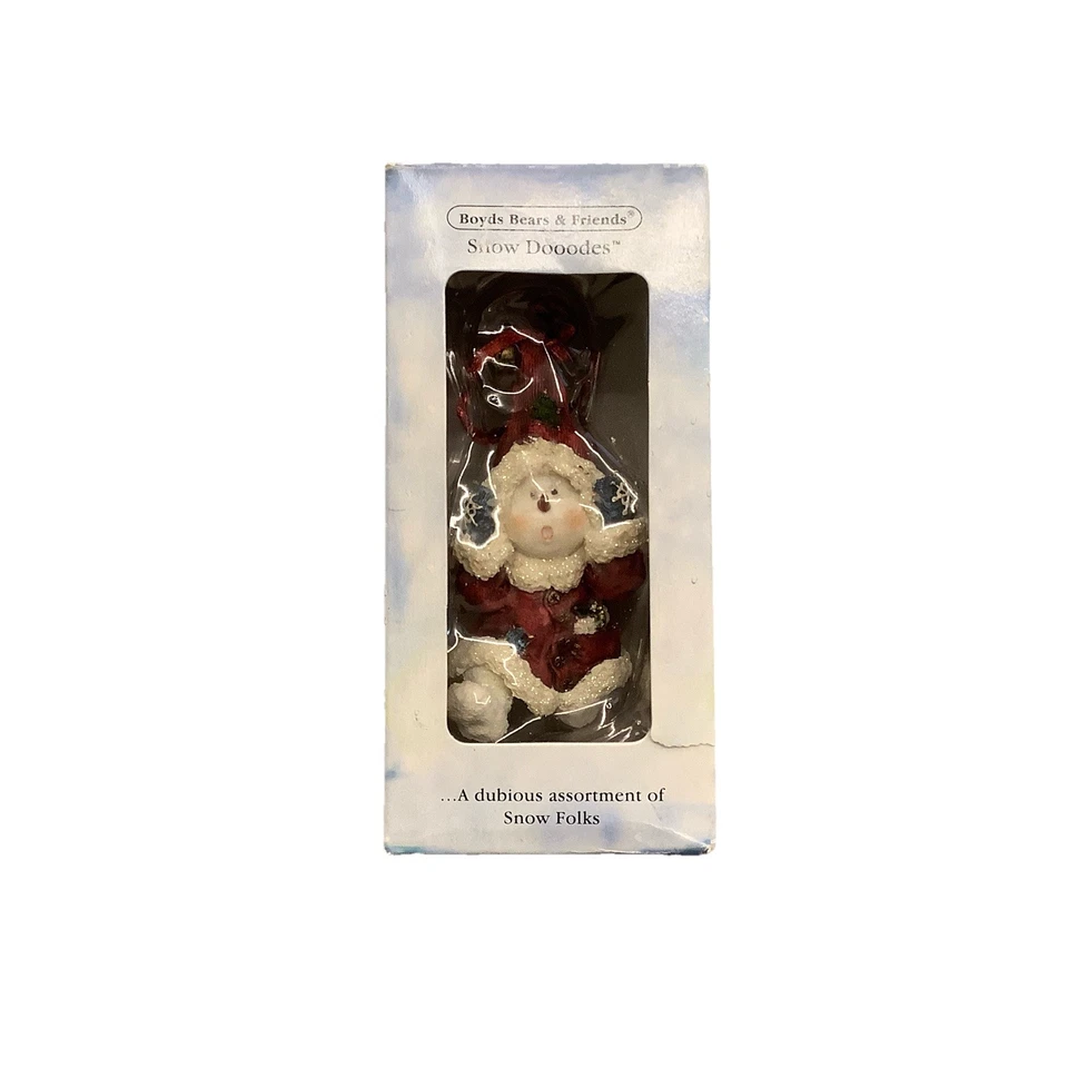 Boyds Bear & Friends Snow Doodles Christmas Ornament with Box Vintage - Image 1 of 1
