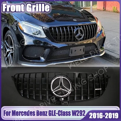 Front Grille W/LED Emblem For Mercedes Benz W292 16-19 GLE43AMG GLE450 GLE450 - Image 1 of 4