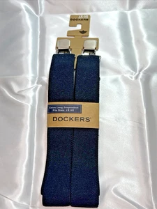 NEW DOCKERS EXTRA LONG SUSPENDERS FITS SIZES 1X - 3X CLIP ON ATTACHMENT - Picture 1 of 4