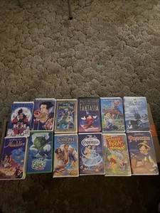 Lot 12 Walt Disney Masterpiece / Home Video Collection VHS Tapes Aladdin & More - Picture 1 of 7