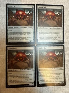 2025 SDCC Magic The Gathering x Spider-Man Spider-Bot 0173 Playset x4 - Picture 1 of 2
