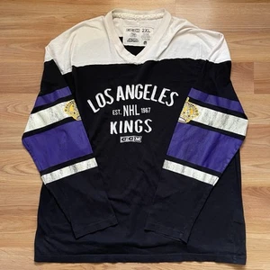 CCM Los Angeles Kings Retro Long Sleave Shirt 2XL - Picture 1 of 3
