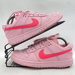 Nike Dunk Low Triple Pink Turnschuhe Größe UK 6 Damen Leder Fitness Freizeit - Bild 1 von 8