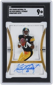 Kordell Stewart Steelers Signed 2023 National Treasures SIG-KSW 33/99 SGC 9 Card - Picture 1 of 2