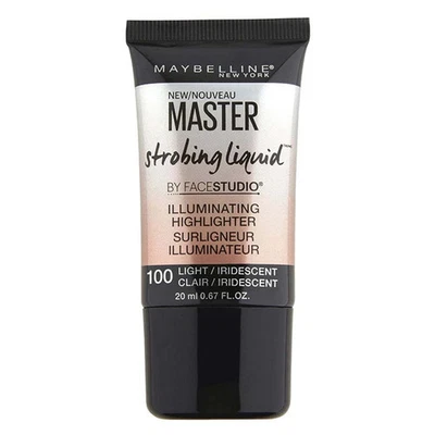 Iluminador líquido estroboscópico Maybelline Master, #100 LUZ IRIDISCENTE Foto 1 de 2