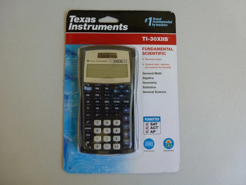 Calculadora científica de dos líneas Texas Instruments TI-30X IIS - TOTALMENTE NUEVA Foto 1 de 1