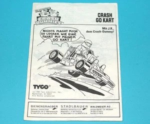 INCREDIBLE CRASH DUMMIES ORIGINAL SPARE INSTRUCTIONS CRASH GO-KART GERMAN EUR... - Picture 1 of 3