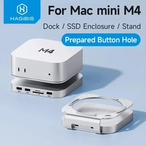 Hagibis USB C Hub with M.2 SSD Enclosure, Docking Station for Mac mini M4 - Picture 1 of 6