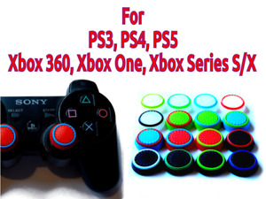 2x Silikon Griff Abdeckung Kappen Daumenstick für PS3 PS4 PS5 Xbox 360/ONE Controller