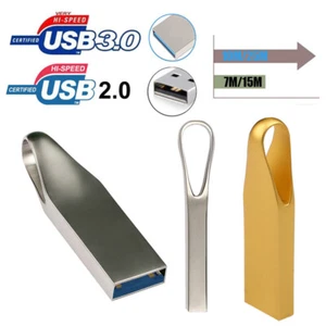 USB 3.0/2.0 Flash Drive 64GB 32GB 16GB 8GB Metal Memory Stick Pen Drive Thumb - Picture 1 of 14