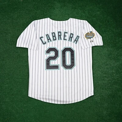 Miguel Cabrera 2003 Florida Marlins Alternate Home Men's World Series Jersey - Image 1 of 4