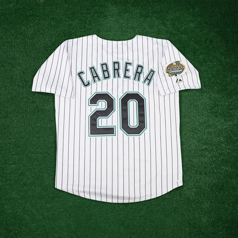 Miguel Cabrera 2003 Florida Marlins Alternate Home Men's World Series Jersey Cover